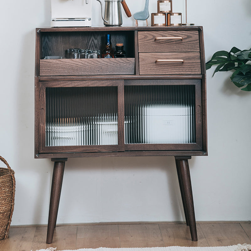 Wooden Home Storage Sideboard 31.5"L Modern Rectangular Sideboard Table