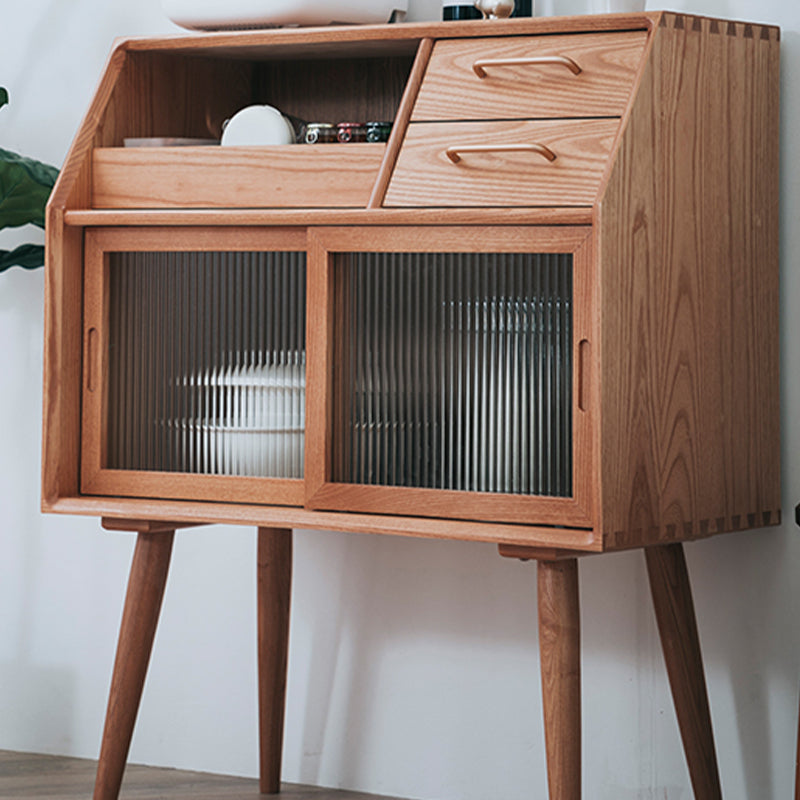 Wooden Home Storage Sideboard 31.5"L Modern Rectangular Sideboard Table