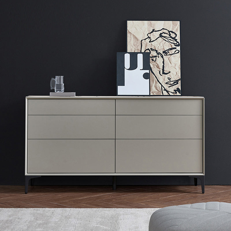 Modern Wooden Side Board Rectangle Home Storage Sideboard with Drawers