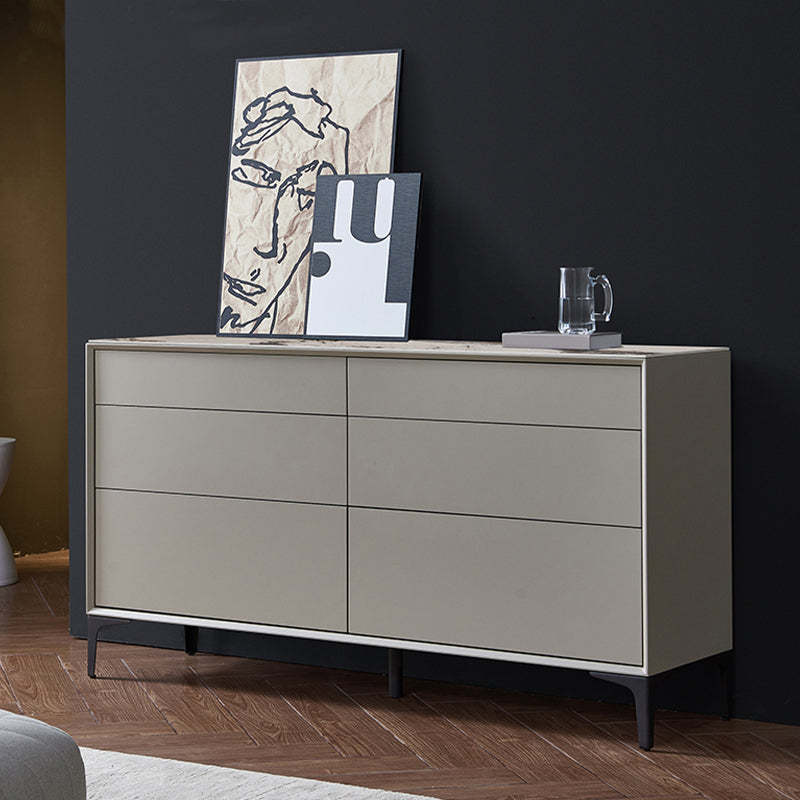 Modern Wooden Side Board Rectangle Home Storage Sideboard with Drawers