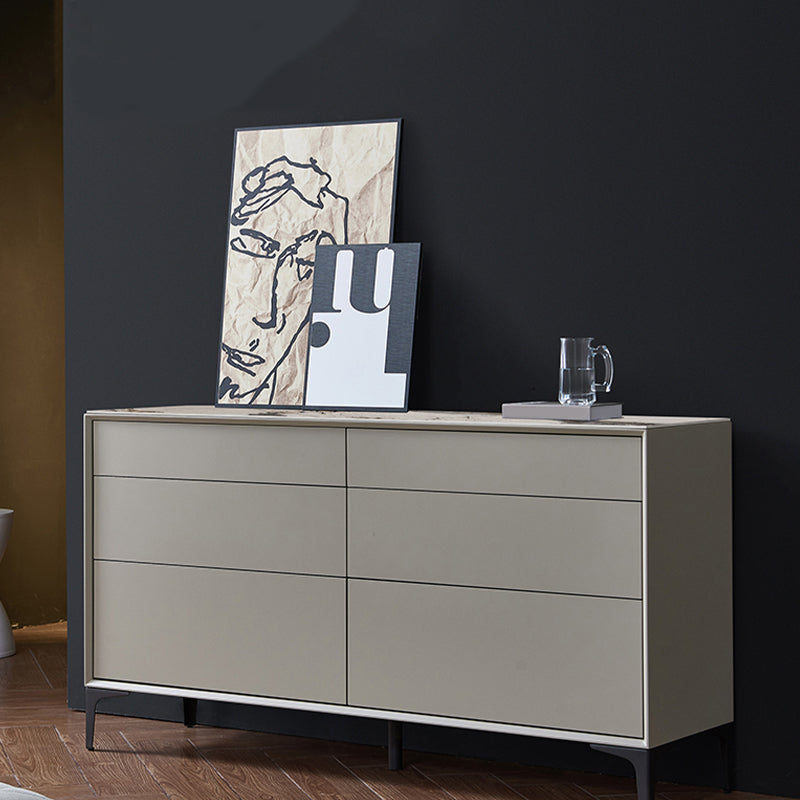 Modern Wooden Side Board Rectangle Home Storage Sideboard with Drawers