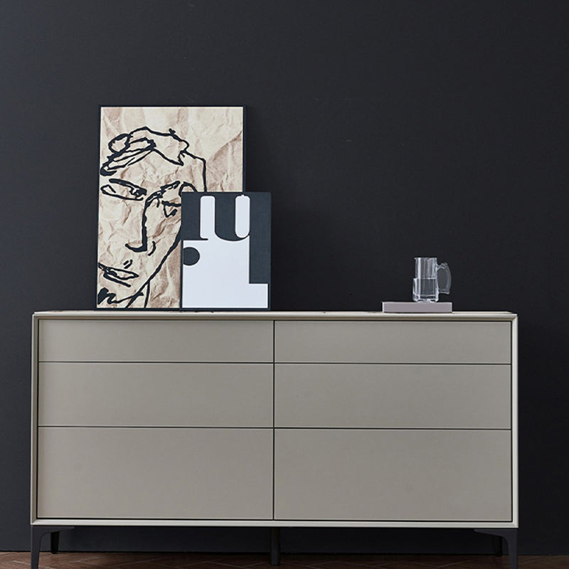 Modern Wooden Side Board Rectangle Home Storage Sideboard with Drawers