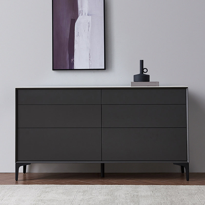 Modern Wooden Side Board Rectangle Home Storage Sideboard with Drawers