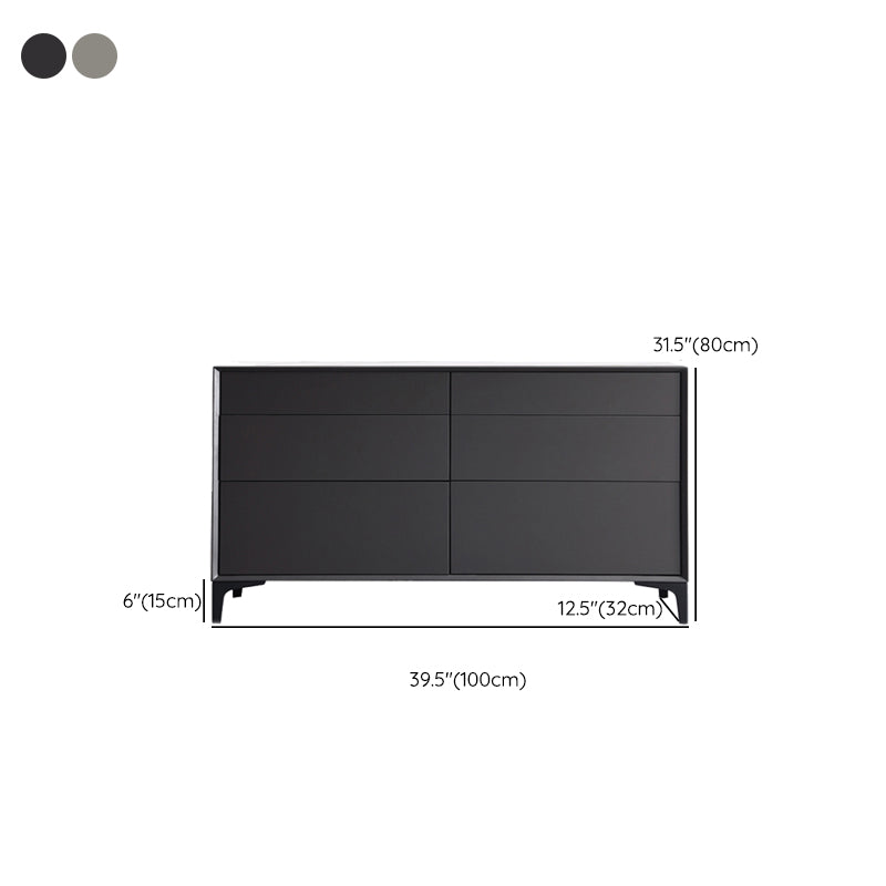 Modern Wooden Side Board Rectangle Home Storage Sideboard with Drawers