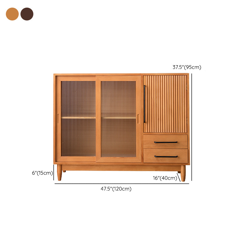 Wooden Side Board Modern Style Minimalist Home Rectangular Sideboard