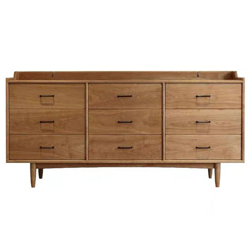 Rectangle Wooden Storage Sideboard Farmhouse Side Board with Drawers