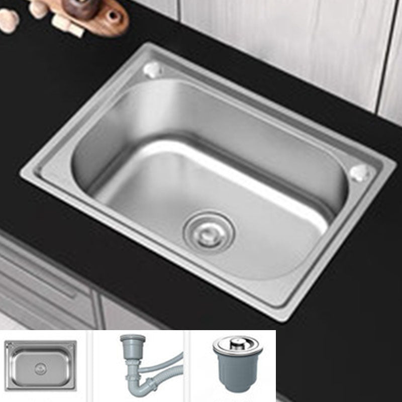 Modern Workstation Sink Stainless Steel Drain Assembly and Faucet Kitchen Sink