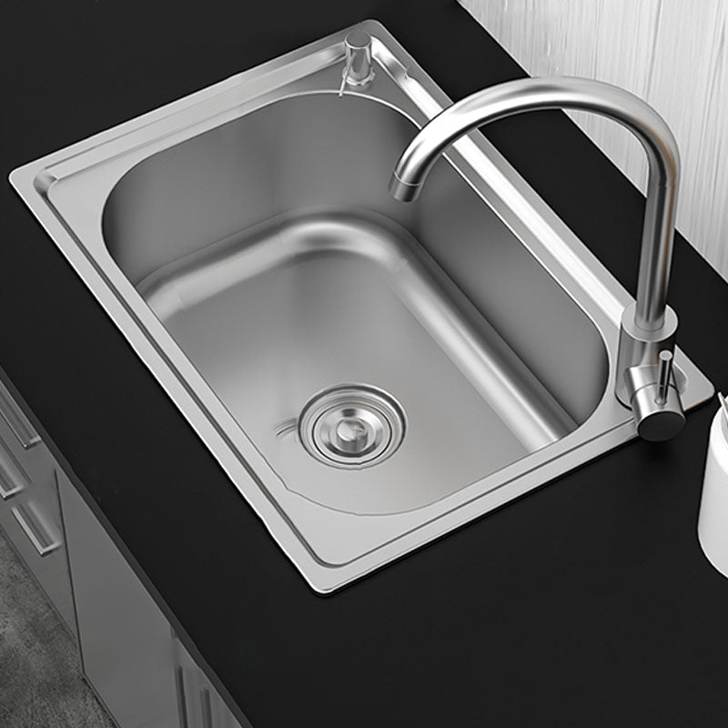 Modern Workstation Sink Stainless Steel Drain Assembly and Faucet Kitchen Sink