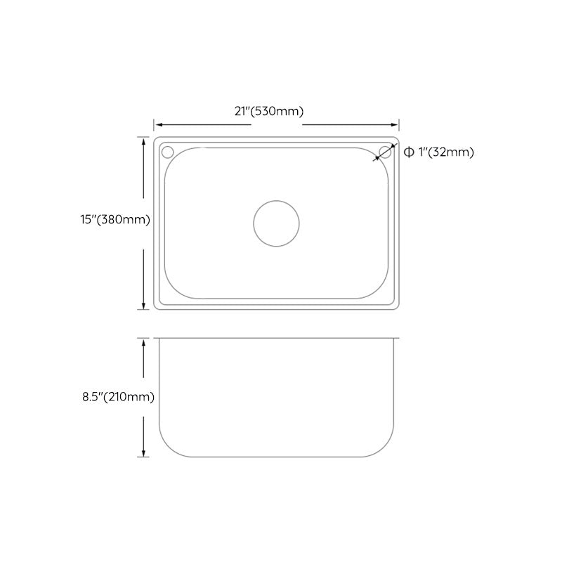 Modern Workstation Sink Stainless Steel Drain Assembly and Faucet Kitchen Sink