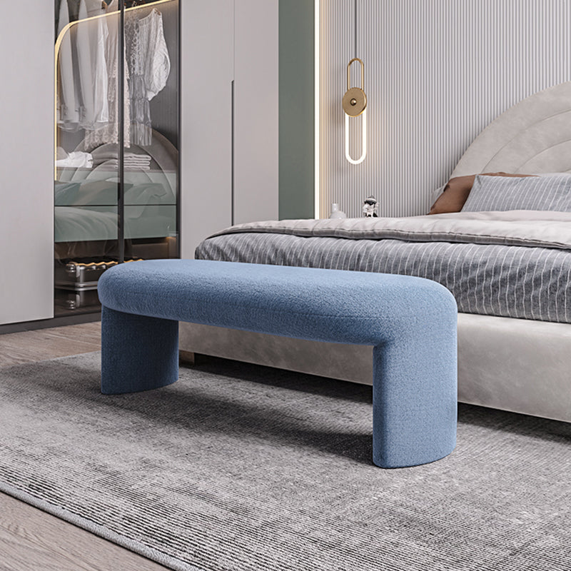 Contemporary Upholstered Bench Bedroom Seating Bench with Legs