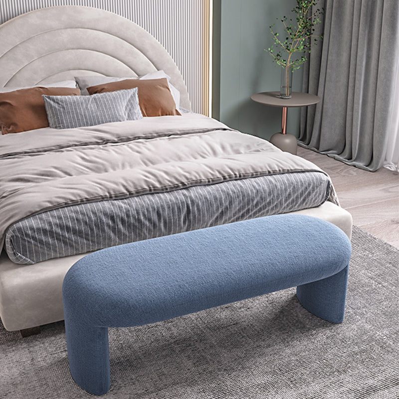 Contemporary Upholstered Bench Bedroom Seating Bench with Legs