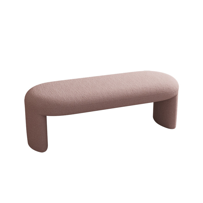 Contemporary Upholstered Bench Bedroom Seating Bench with Legs