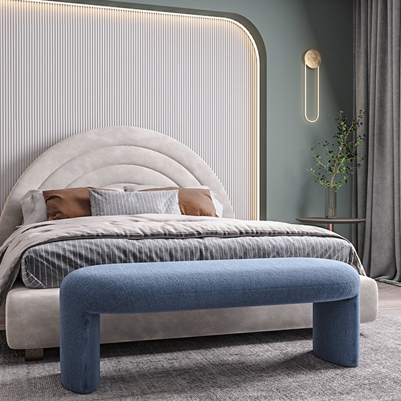 Contemporary Upholstered Bench Bedroom Seating Bench with Legs