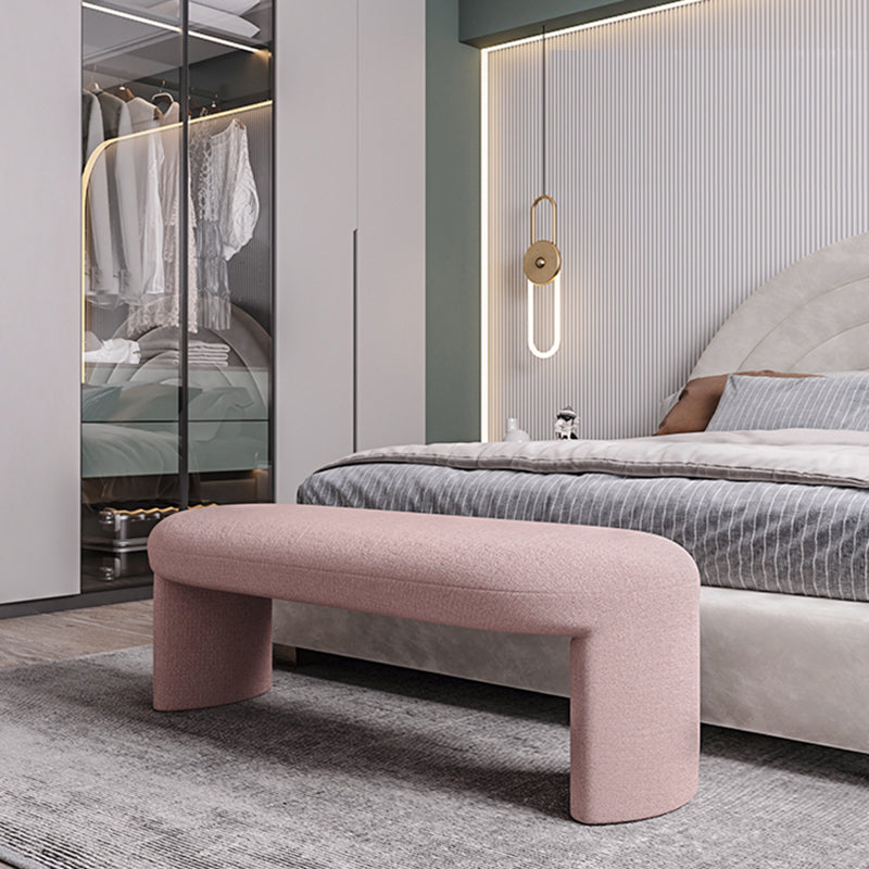 Contemporary Upholstered Bench Bedroom Seating Bench with Legs