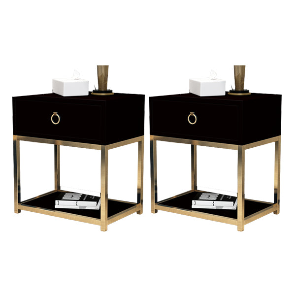 Wooden Bedside Cabinet Table Modern Minimalist Bedside Table with Legs