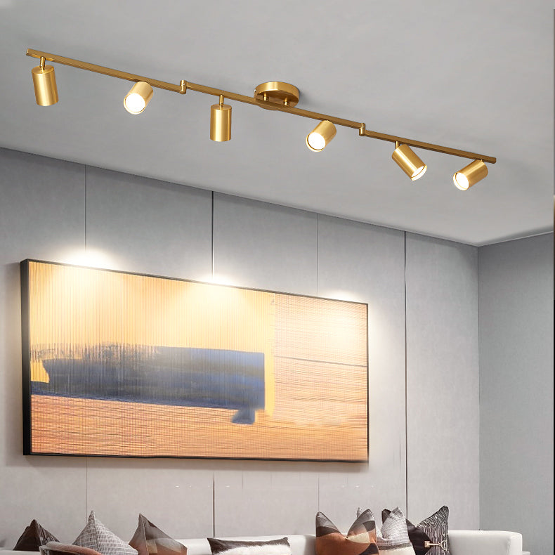 Cylinder Flush Mount Contemporary Metal Flush Ceiling Light Fixture