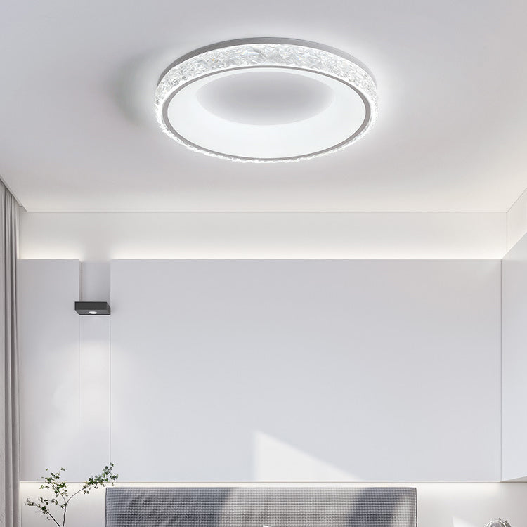 Single White/Black Flush Mount Lighting Circle LED Ceiling Light