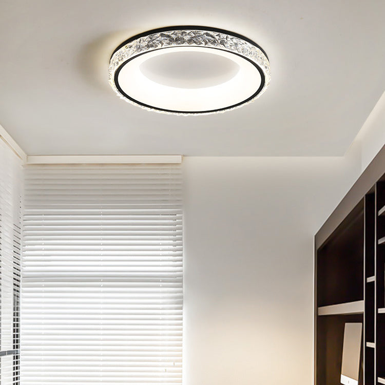 Single White/Black Flush Mount Lighting Circle LED Ceiling Light