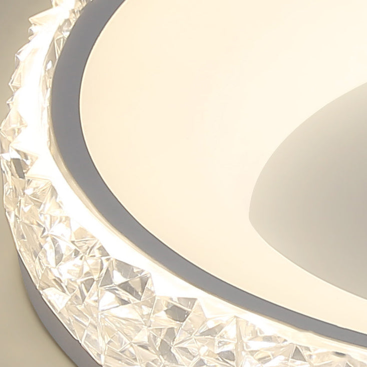 Single White/Black Flush Mount Lighting Circle LED Ceiling Light