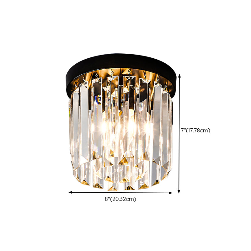 Modern Ceiling Lamp Creative Crystal Shade Flush Mount Light Fixture