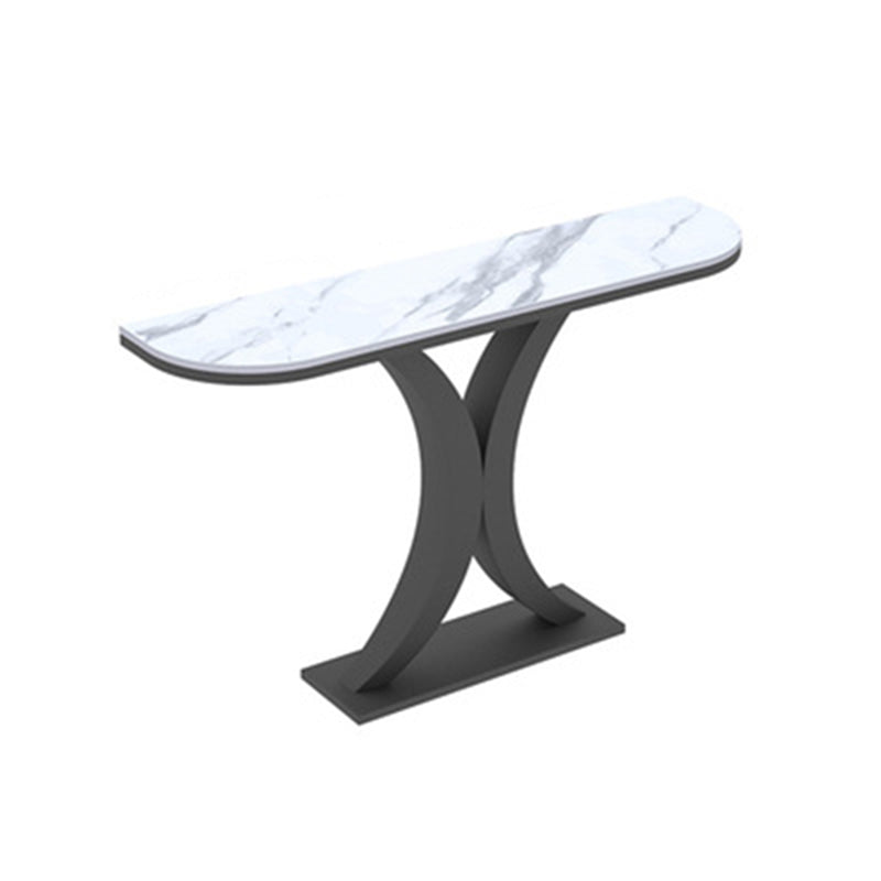 31.5-inch Tall Modern Console Table 1-shelf Stone Accent Table