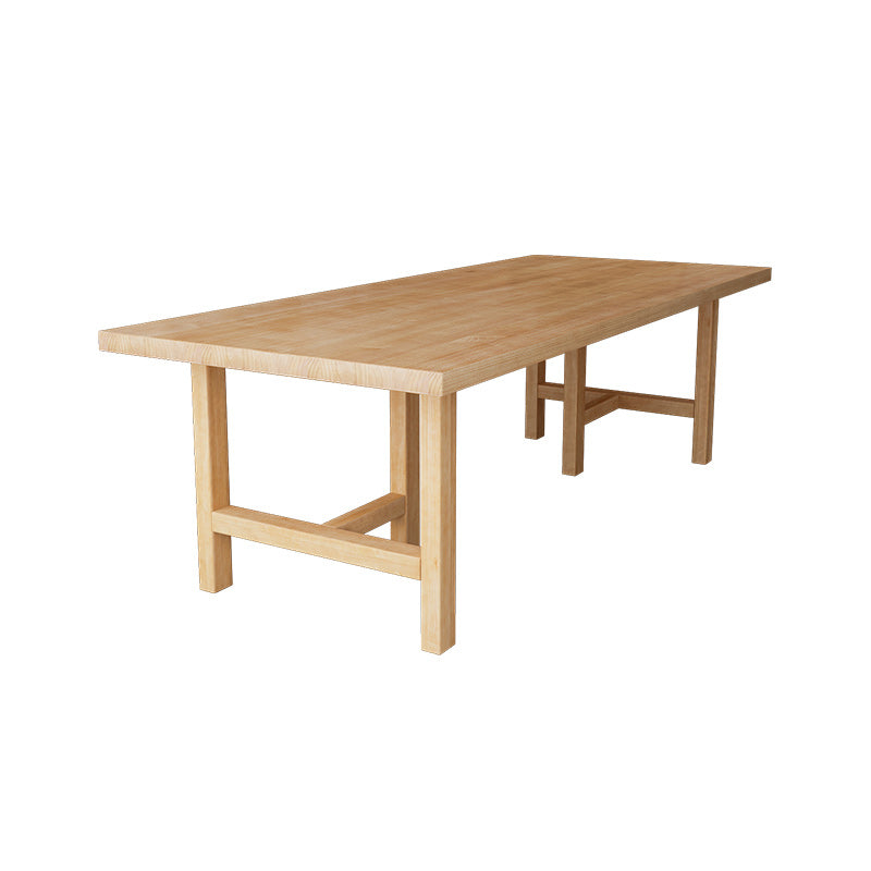 Rectangle Indoor Working Table Modern Solid Wood Meeting Desk