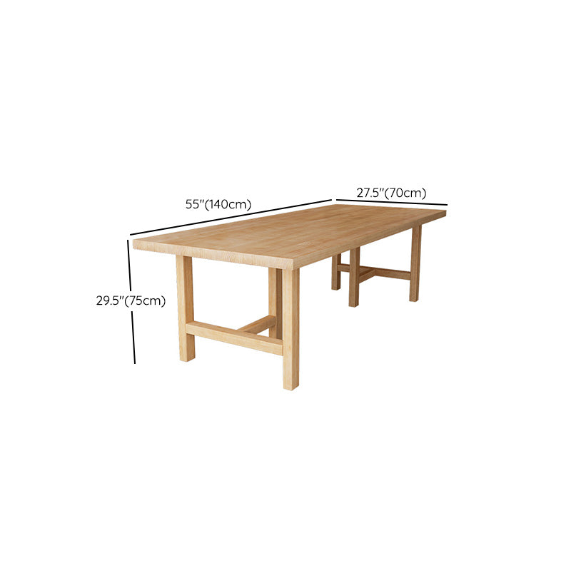 Rectangle Indoor Working Table Modern Solid Wood Meeting Desk