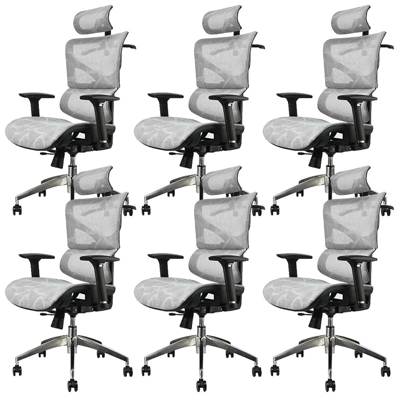 Contemporary Mid-Back Office Chair Ergonomic Adjustable Seat Height Desk Chair