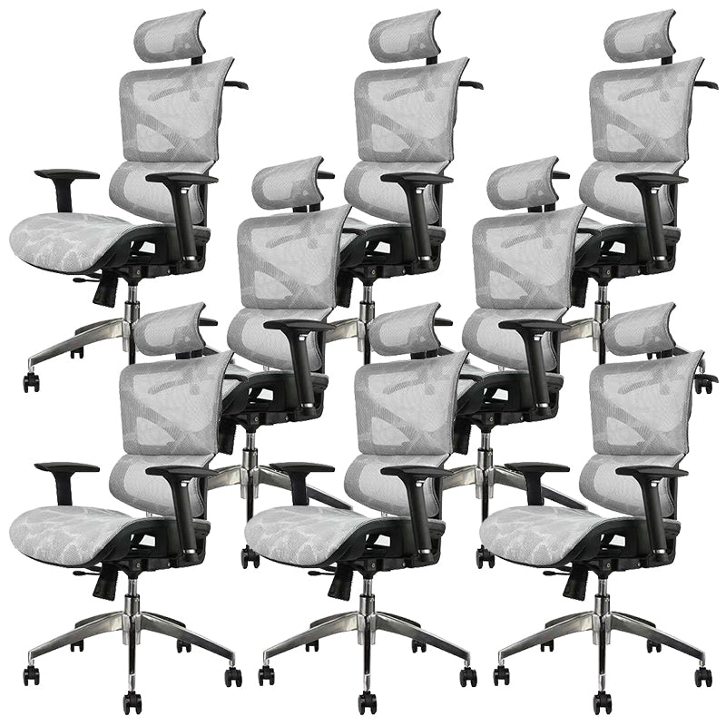 Contemporary Mid-Back Office Chair Ergonomic Adjustable Seat Height Desk Chair