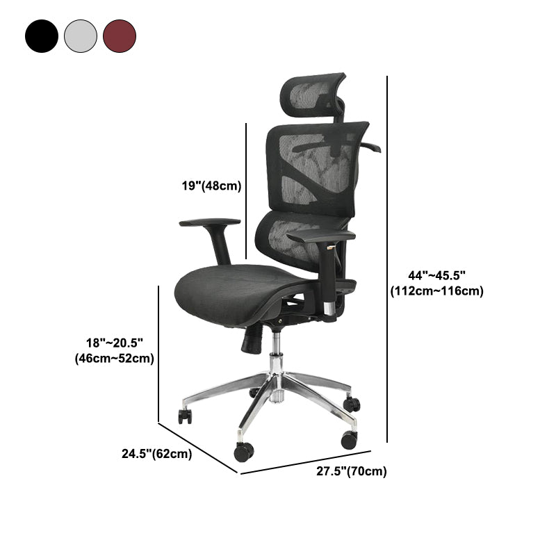 Contemporary Mid-Back Office Chair Ergonomic Adjustable Seat Height Desk Chair