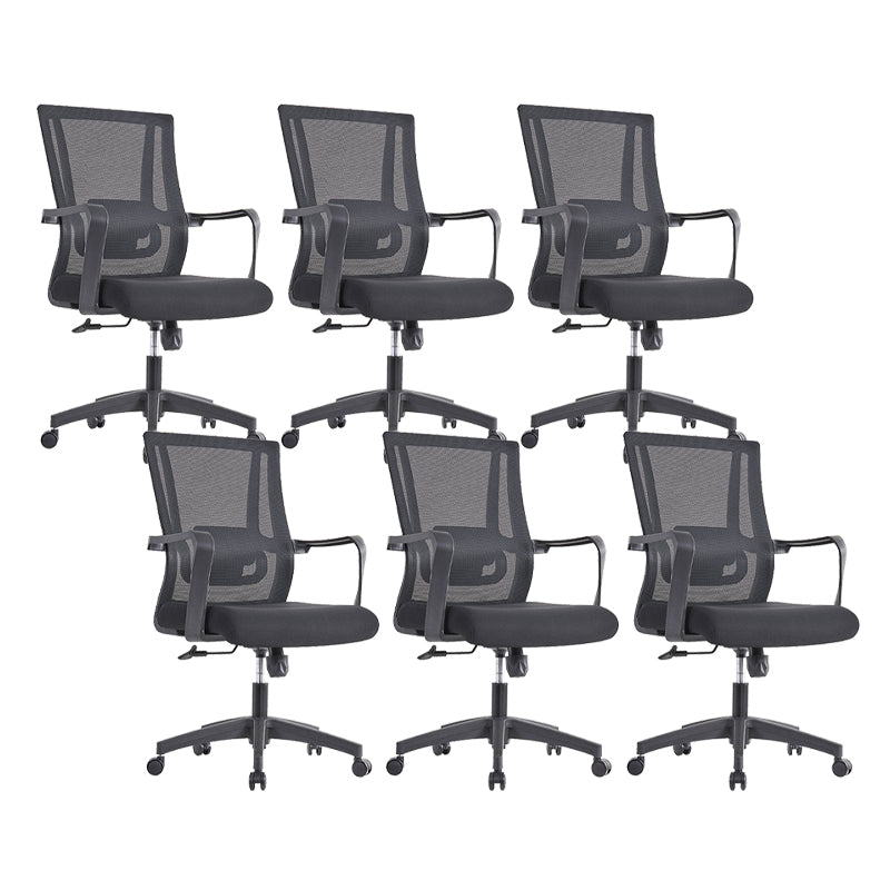 Lumbar Support Desk Chair Contemporary Mid-Back Office Chair