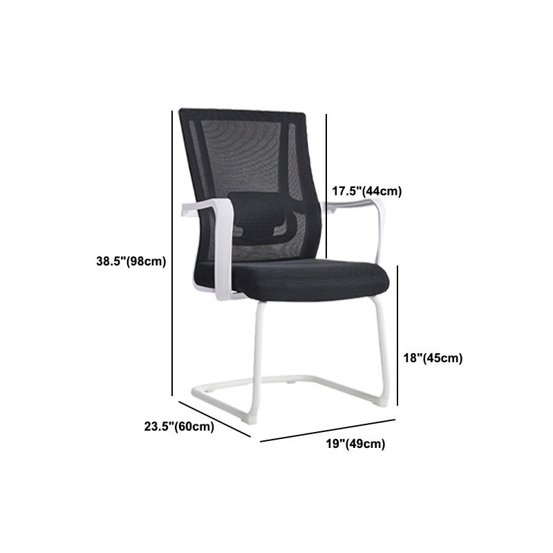 Lumbar Support Desk Chair Contemporary Mid-Back Office Chair