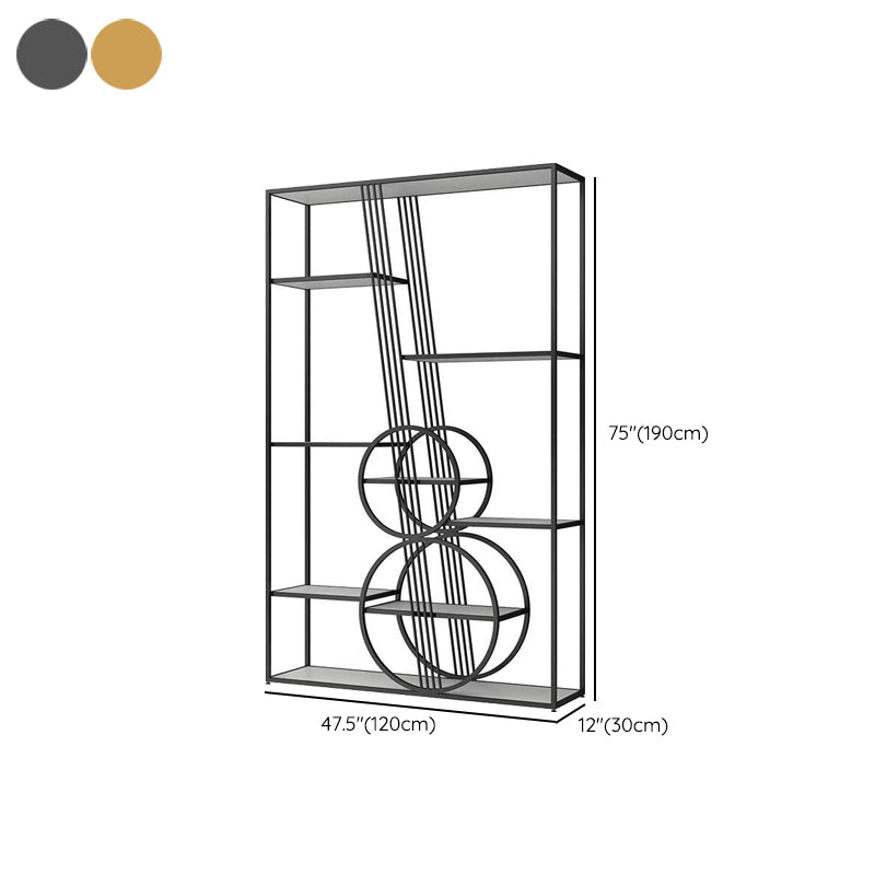 Rectangular Shelves Bookshelf 74.8" H Etagere Shelf Bookcase