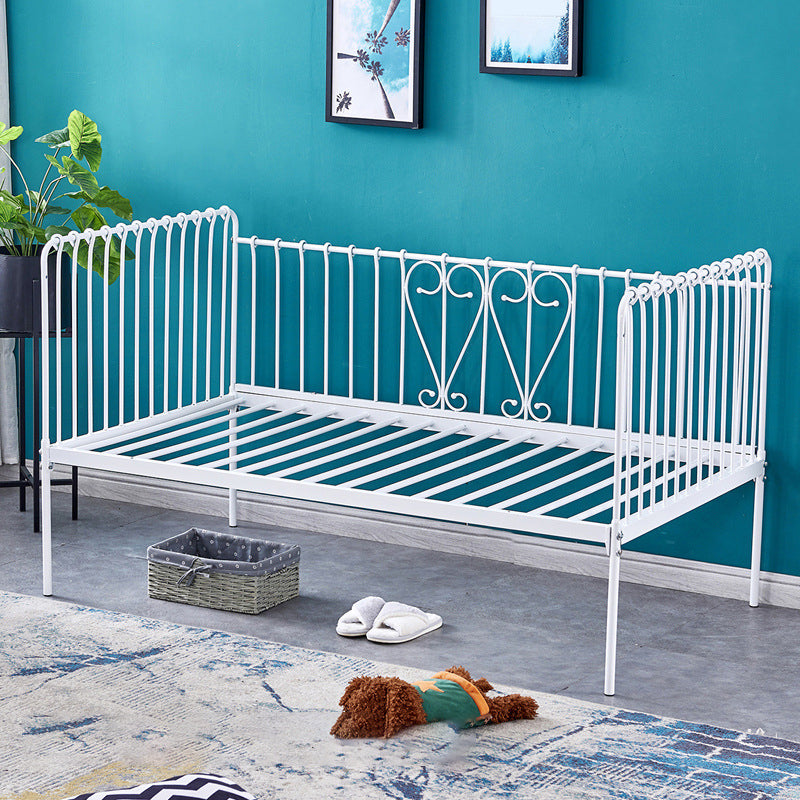 Modern and Contemporary Metal Mattress with Guardrail Princess Slat