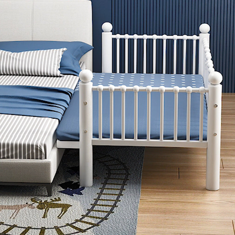 Scandinavian Metal with Guardrail Headboard Princess Slat Bed