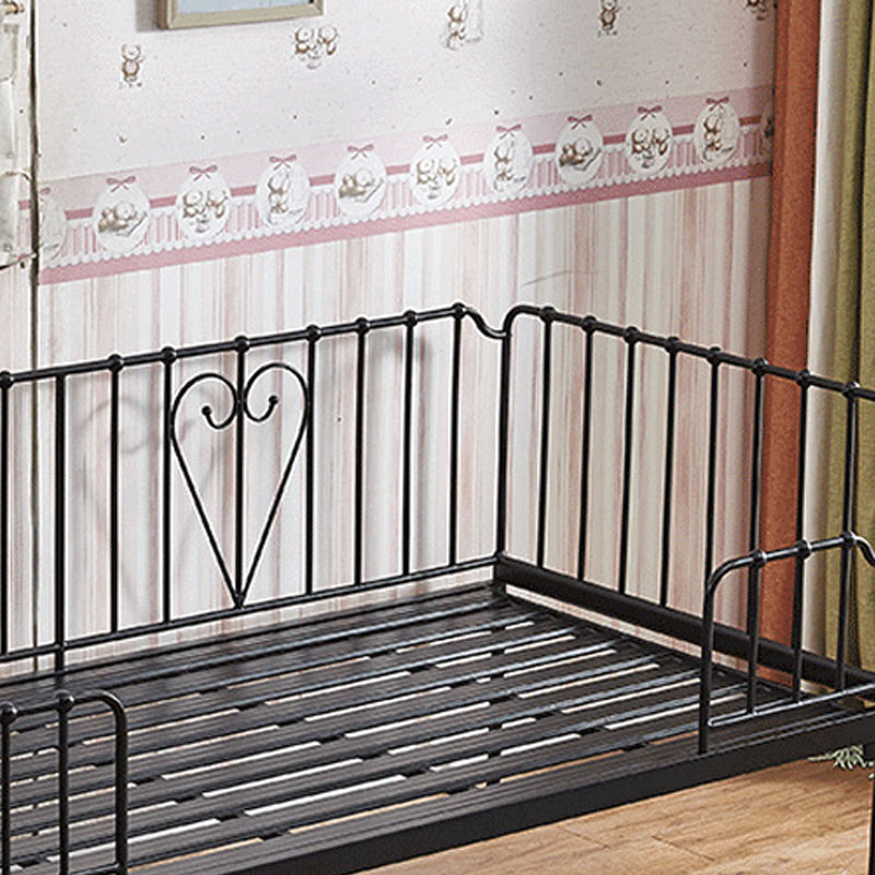 Contemporary Metal Headboard with Footboard Mattress Princess Bed