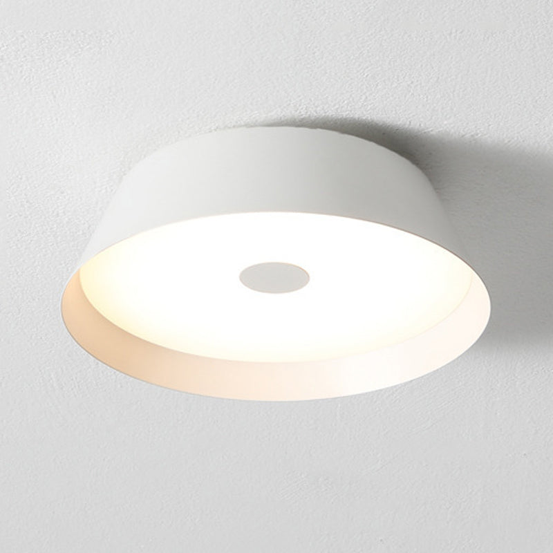 Single White/Brown Flush Mount Lighting Circle LED Ceiling Light