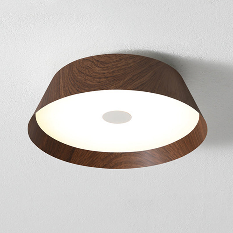 Single White/Brown Flush Mount Lighting Circle LED Ceiling Light