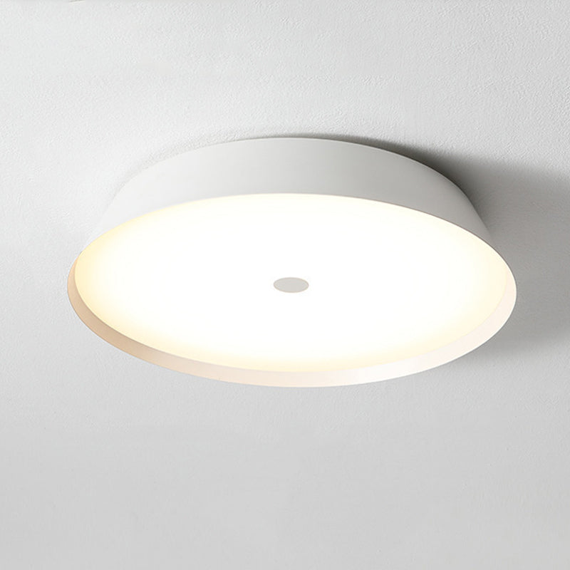 Single White/Brown Flush Mount Lighting Circle LED Ceiling Light