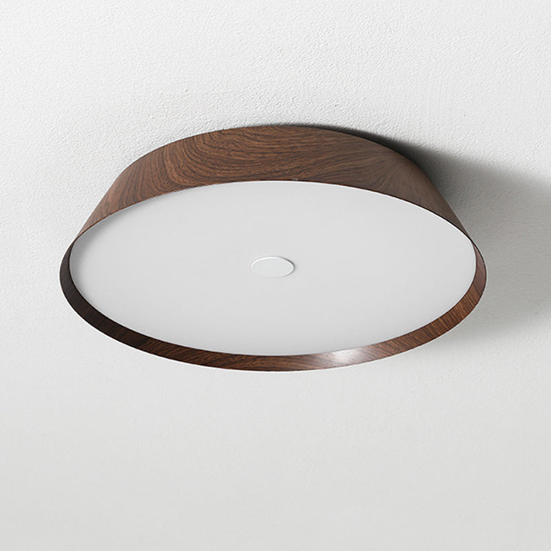 Single White/Brown Flush Mount Lighting Circle LED Ceiling Light