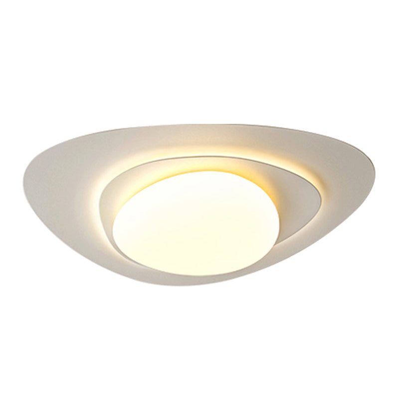 Modern 3 - Light LED Flush Mount White Iron and Acrylic Ceiling Flush