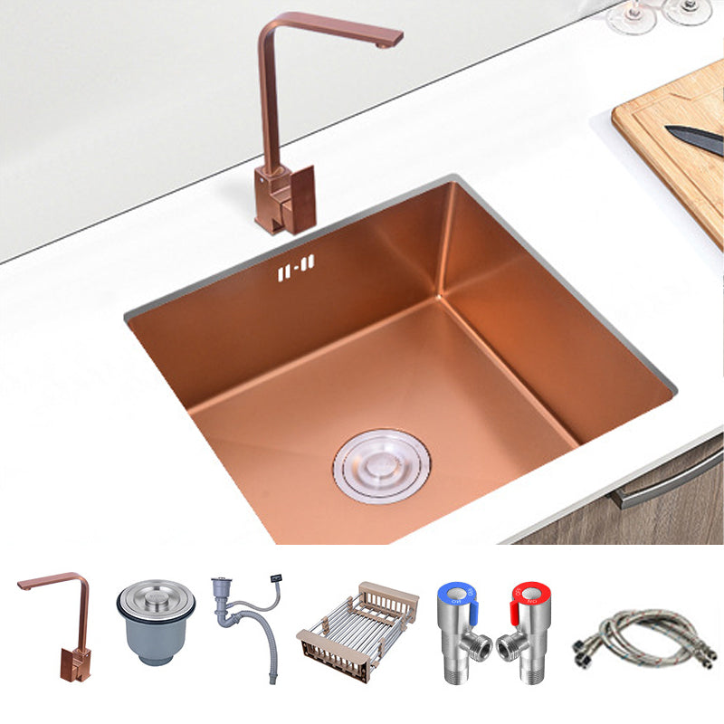 Modern Stainless Kitchen Sink Center Strainer Drain Assembly Sink with Faucet