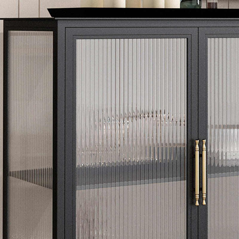 Glass Door Display Cabinet Industrial Storage Cabinet for Living Room