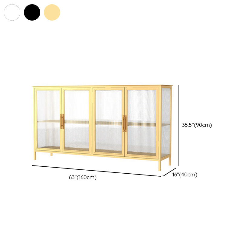 Glass Door Display Cabinet Industrial Storage Cabinet for Living Room