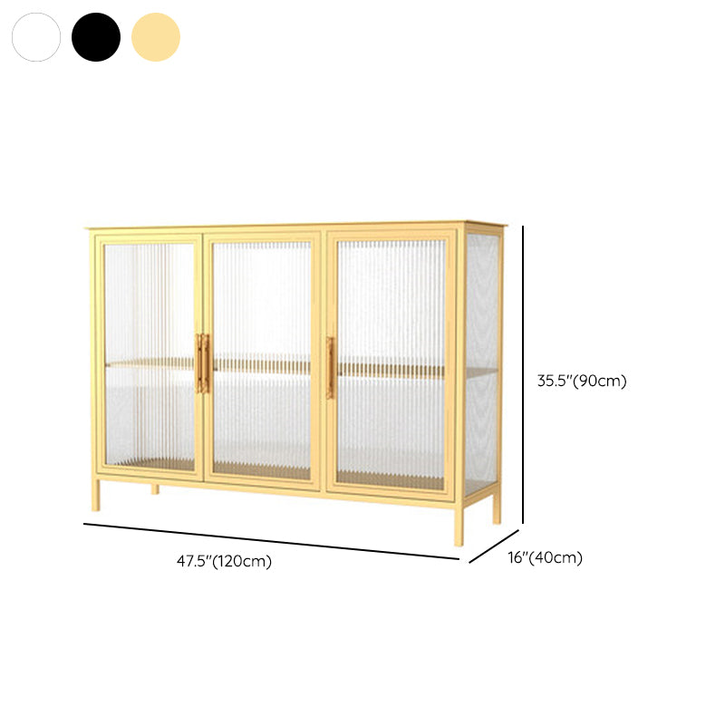 Glass Door Display Cabinet Industrial Storage Cabinet for Living Room