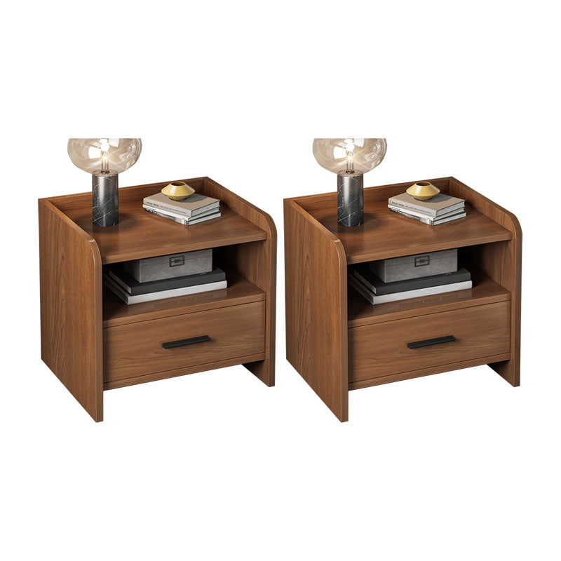 Modern Manufactured Wood Night Table Drawer Storage Bedside Cabinet with Drawers