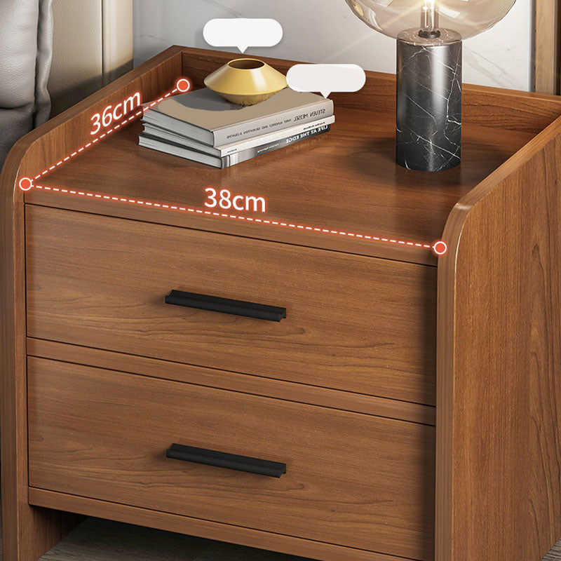 Modern Manufactured Wood Night Table Drawer Storage Bedside Cabinet with Drawers