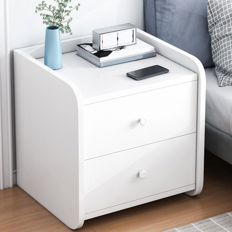 Modern Manufactured Wood Night Table Drawer Storage Bedside Cabinet with Drawers