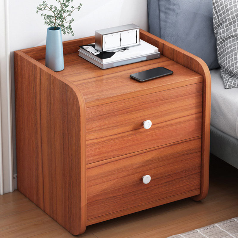 Modern Manufactured Wood Night Table Drawer Storage Bedside Cabinet with Drawers