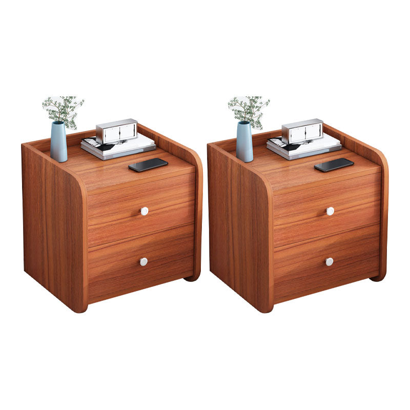 Modern Manufactured Wood Night Table Drawer Storage Bedside Cabinet with Drawers